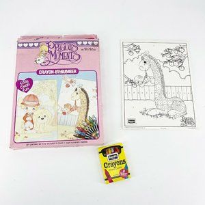 Roseart Vintage Precious Moments Color By Number Coloring Sheets Pages NOS 1990s